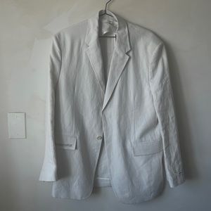 Pangaia tailored blazer - pale linen